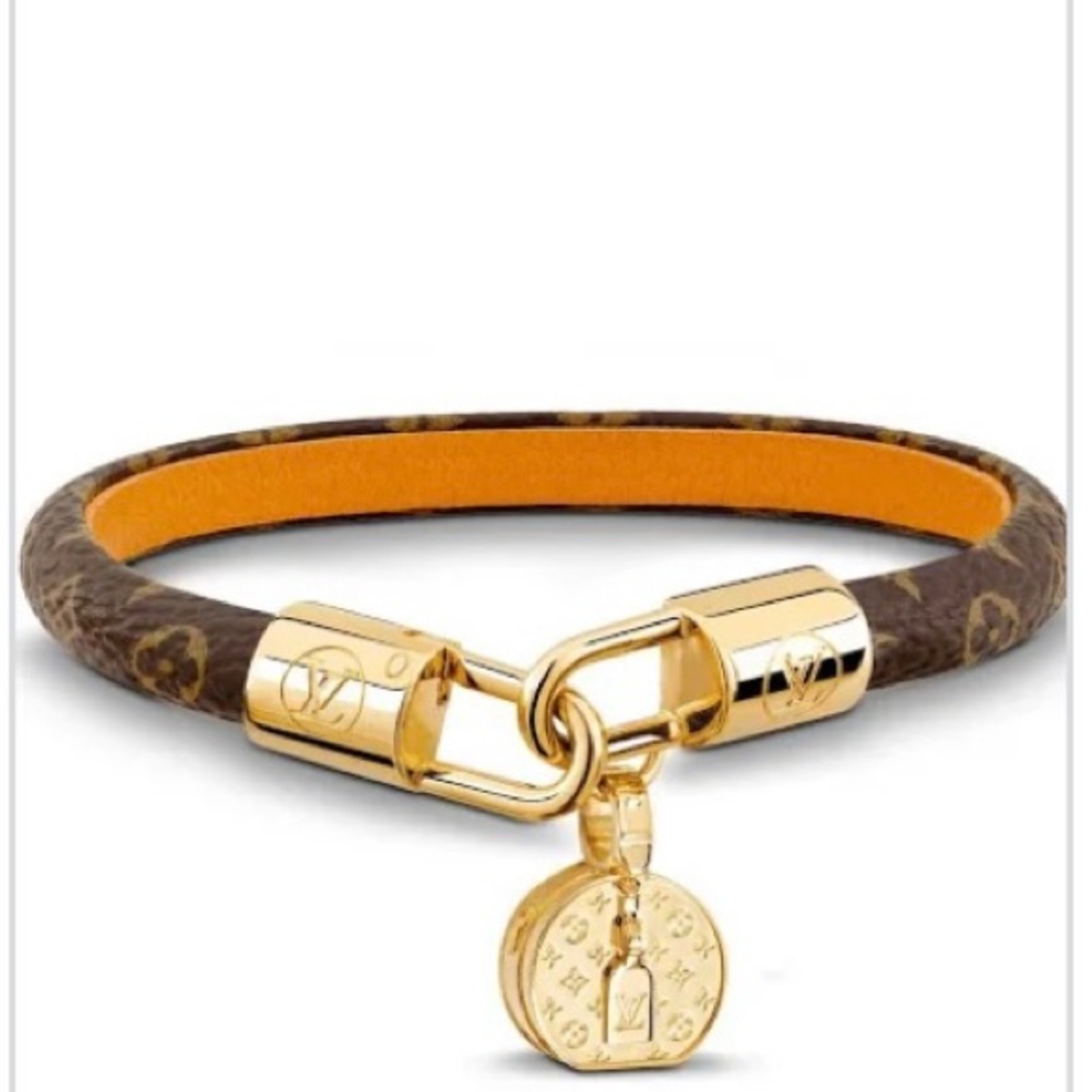Louis Vuitton leather monogram tribute bracelet - Picture 2 of 5